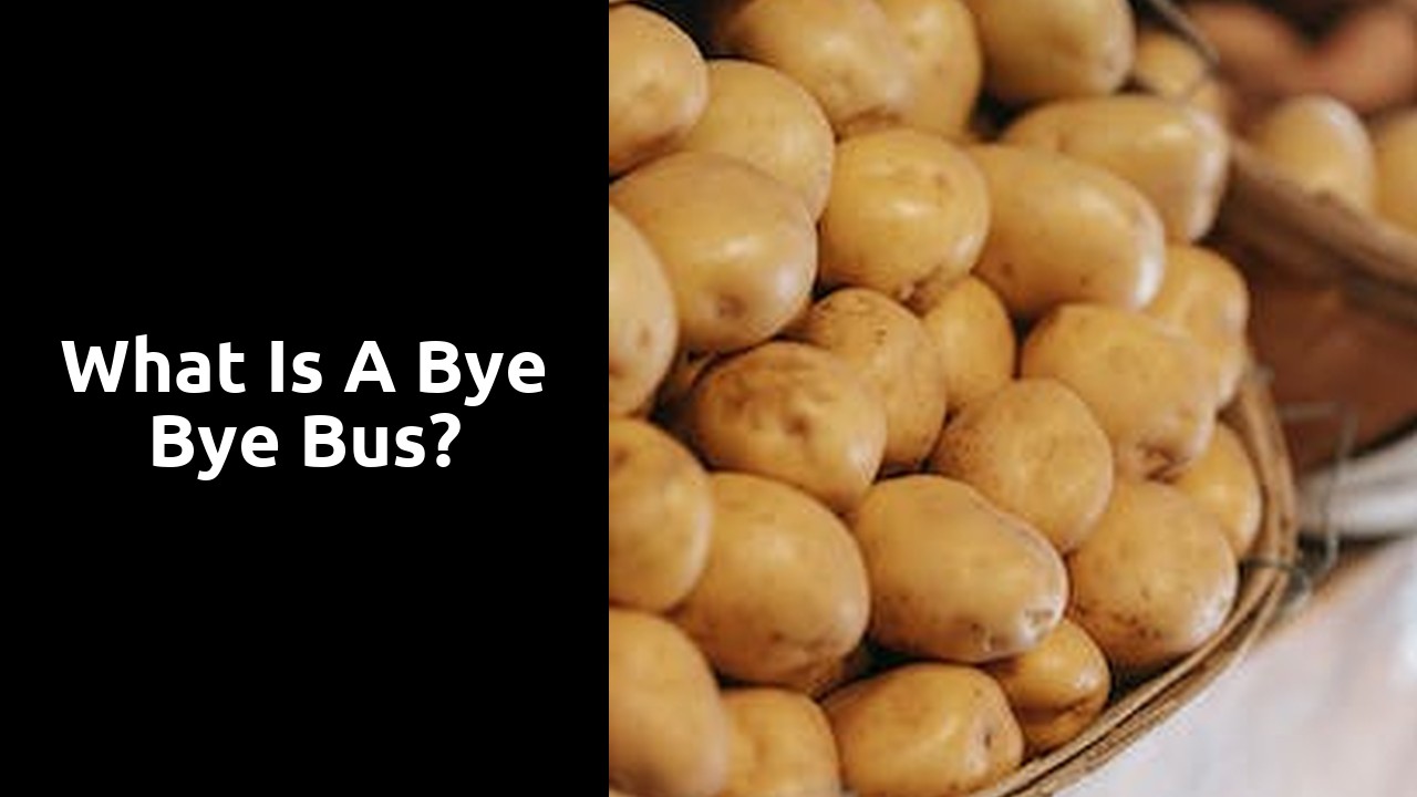 What is a bye bye bus?
